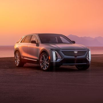 the cadillac lyriq in satin steel metallic shown at sunset image shown displays preproduction model actual production model will vary2023 cadillac lyriq debut edition available summer 2022, by reservation only additional lyriq models available starting fall 2022, see dealer for details