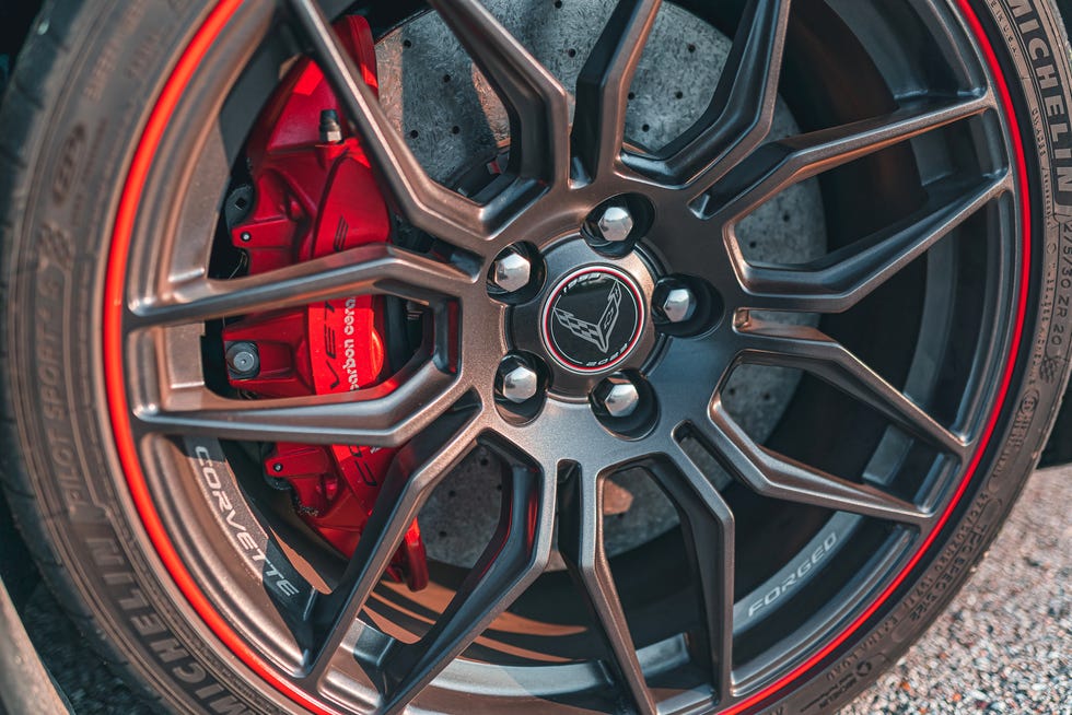 2023 chevrolet corvette z07 close up of tire