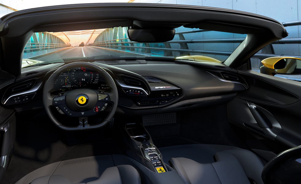 2023 ferrari sf90 spider convertible interior