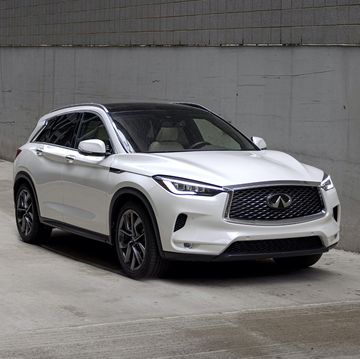 2023 infiniti qx50 suv parked in an alley