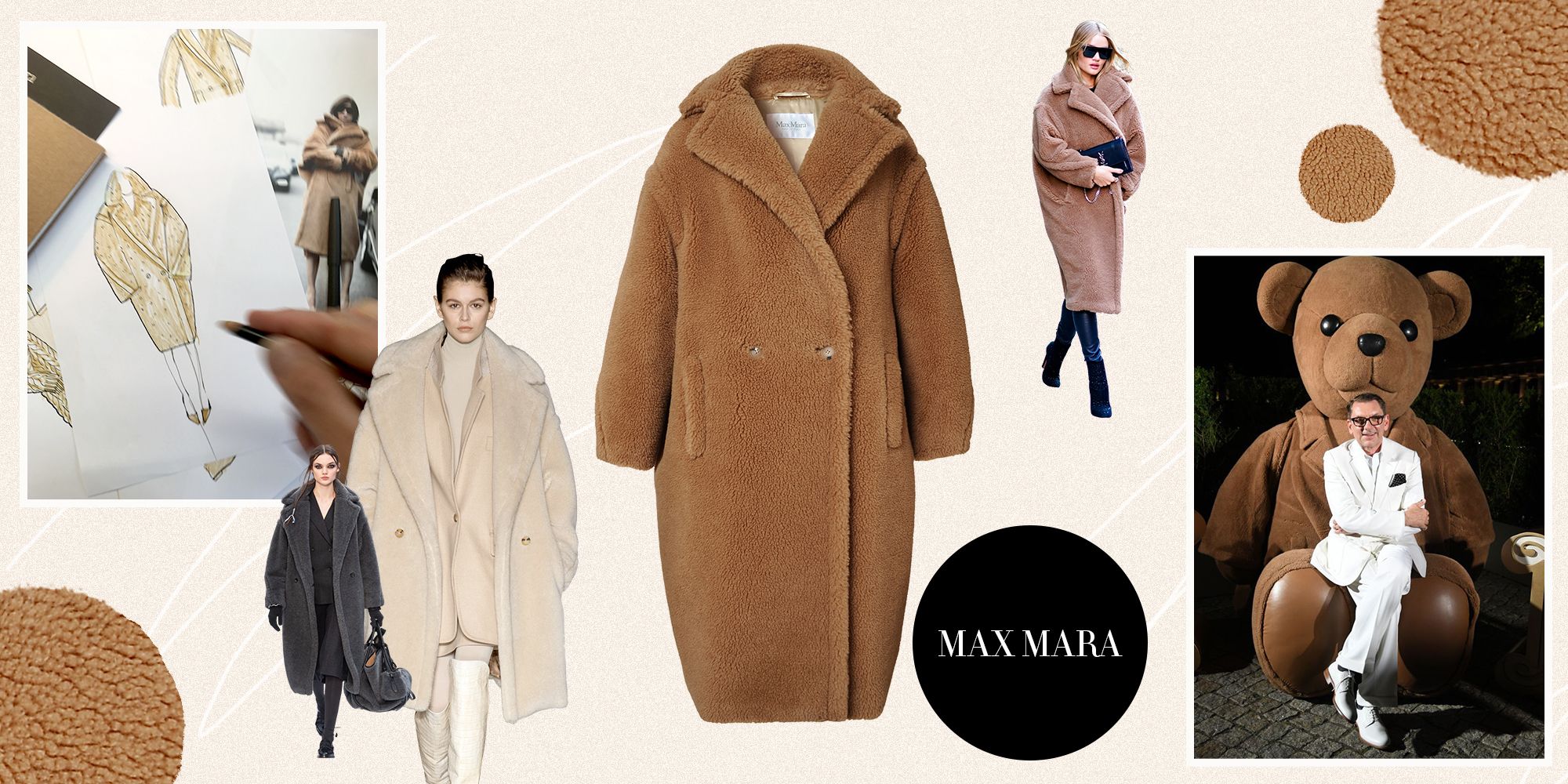 素材新品未使用 ベアロングコート テディコート MaxMara カシャ お好きな方