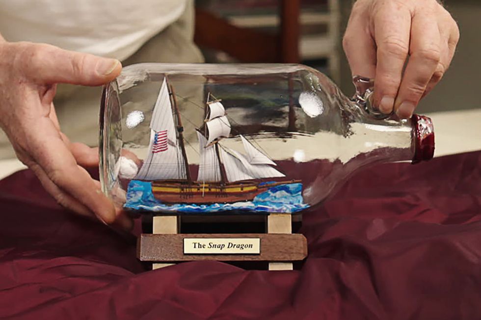 how a ship in a bottle is made