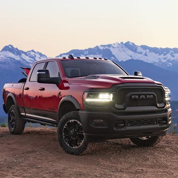 2023 ram 2500 hd rebel with a mountain in the background