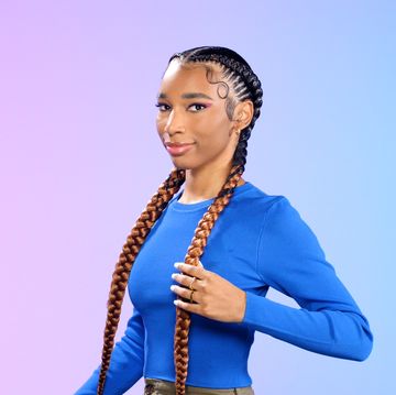 Kids lemonade braids with beads 🎀 Yep that's all her hair too