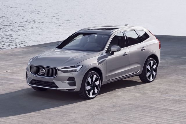 2023 volvo xc60 suv parked on a dock