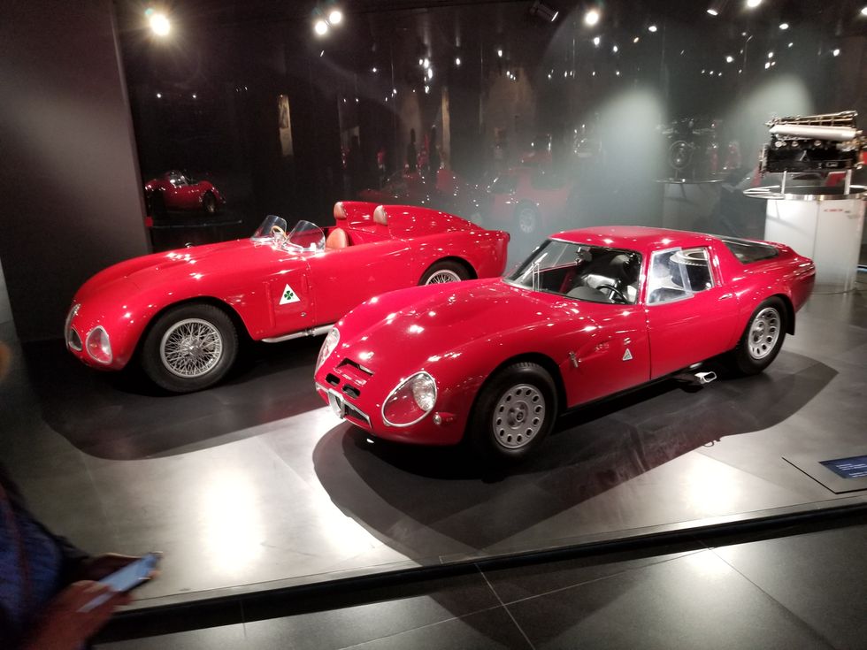 File:15 - ITALY - Parked automobiles out of Museo Storico Alfa