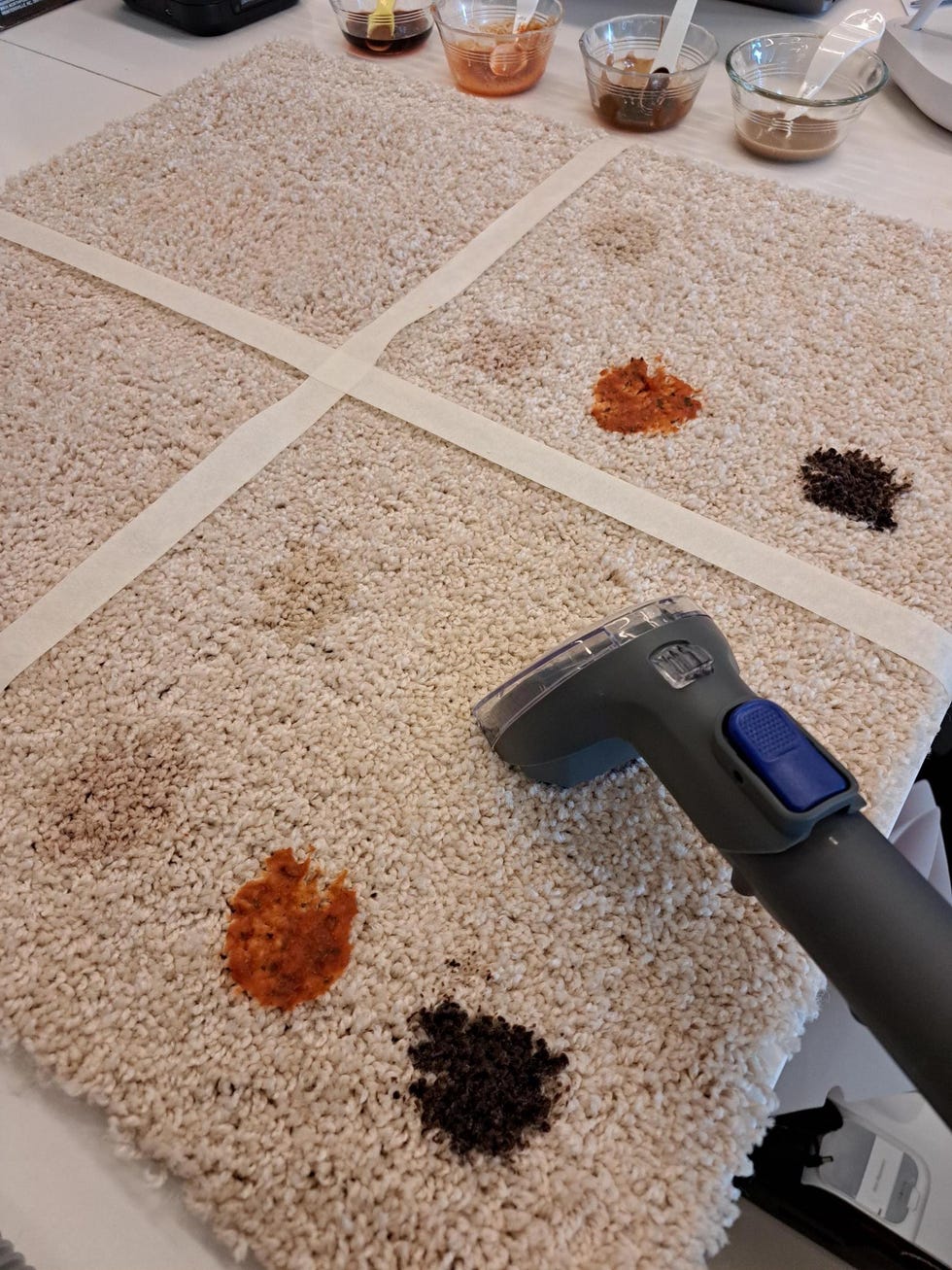 best portable carpet cleaners testing stain removal performance