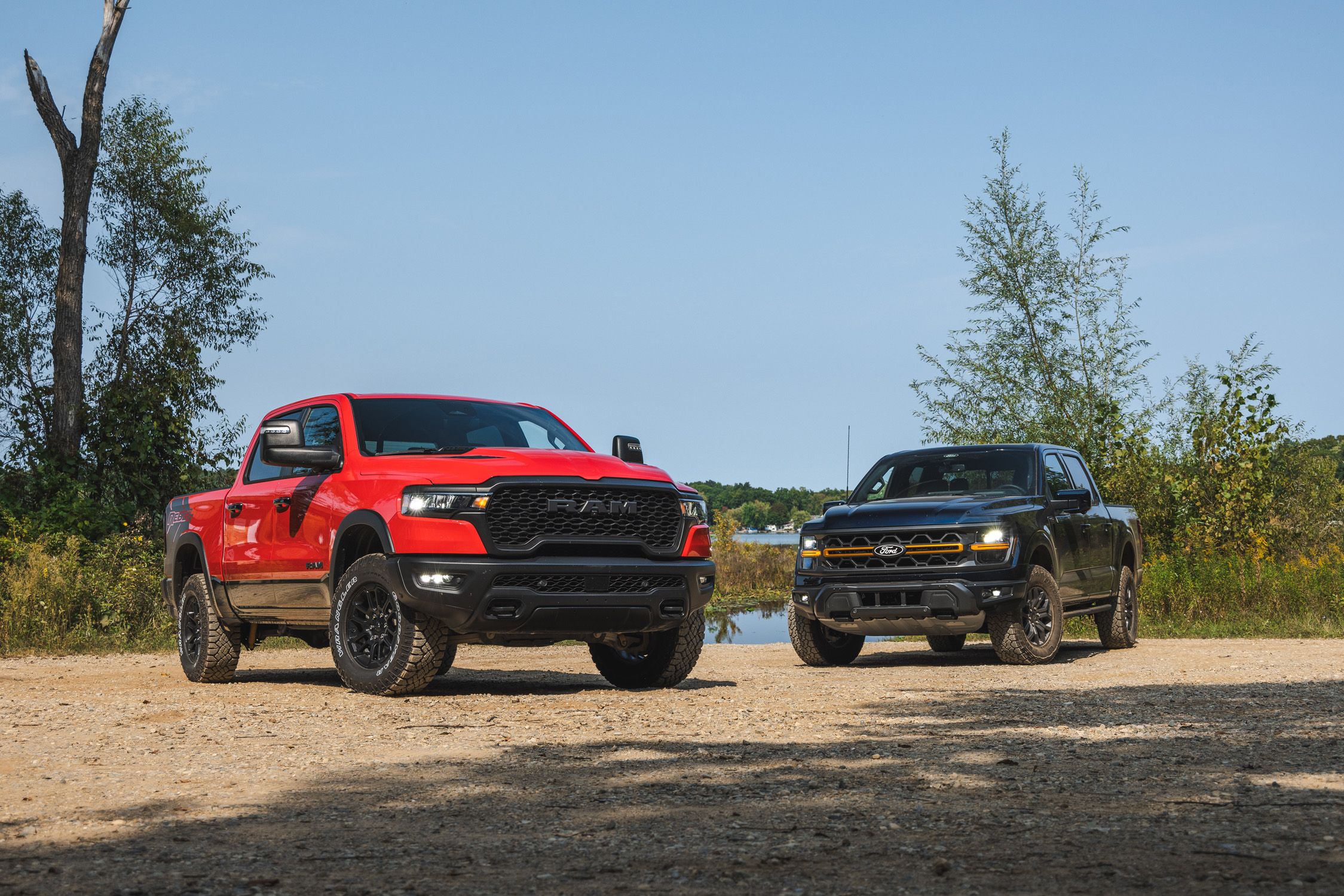 image of "2024 Ford F-150 Tremor vs. 2025 Ram 1500 Rebel: Backwoods Brawlers"