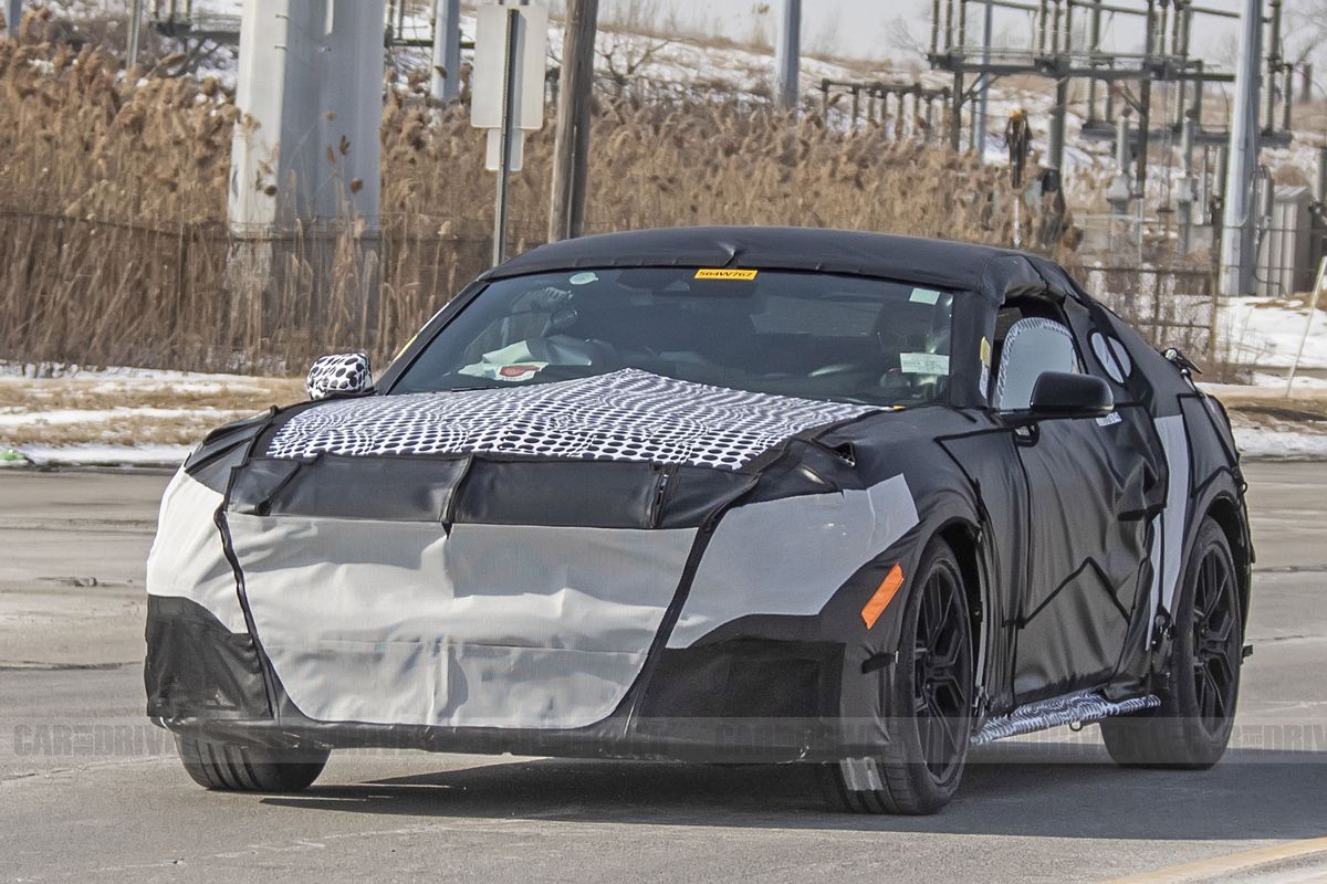 2024 ford mustang spied front three quarters
