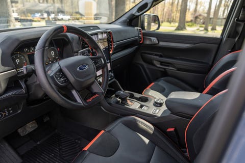 View Interior Photos of the 2024 Ford Ranger Raptor