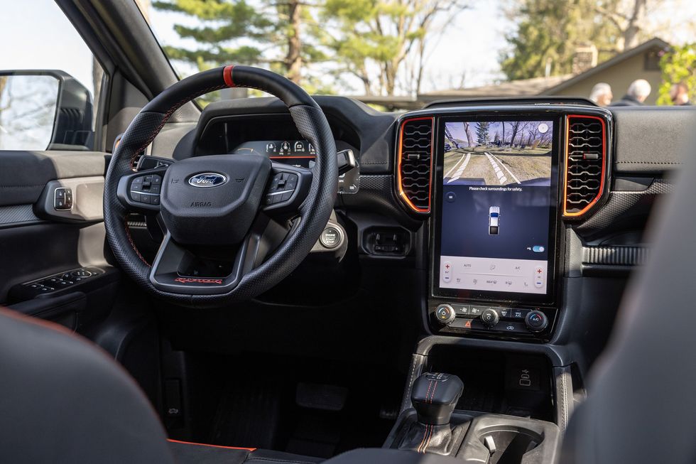 View Interior Photos of the 2024 Ford Ranger Raptor