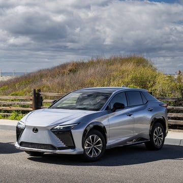 2024 lexus rz models parked near the beach