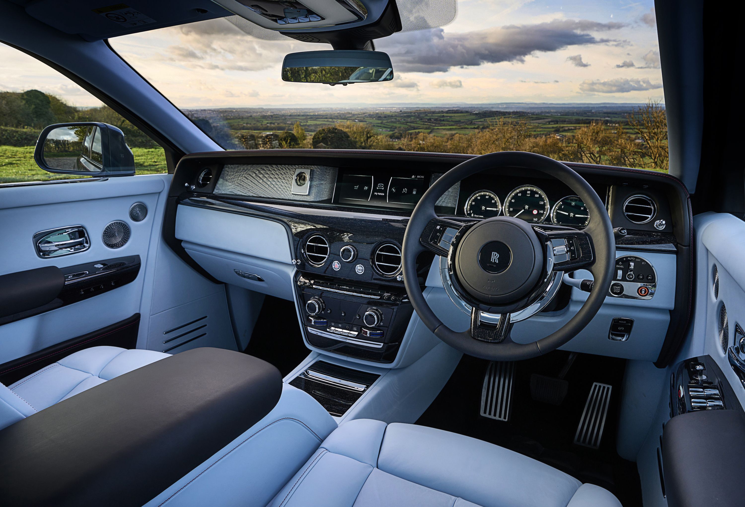 Interior View of Luxury Rolls Royce Phantom VIII 8 Car with Opened Doors  Editorial Photo  Image of control dashboard 154793076