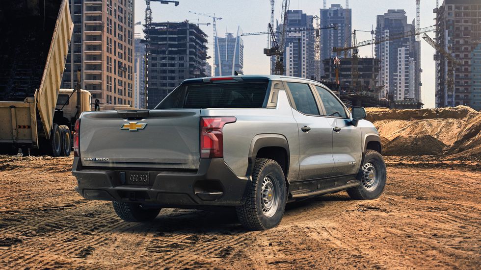 show truck shown, actual production model will vary my24 silverado ev limited availability fall 2023 simulated images shown throughout available accessories shown not included