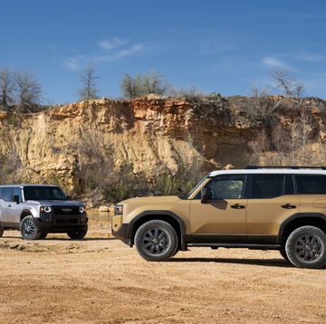 2024 toyota land cruiser in front of rock formation