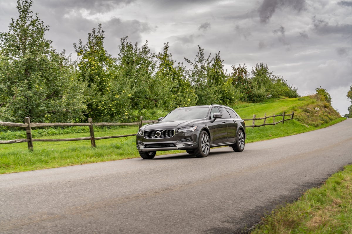 2024 Volvo V90 Cross Country parked in nature