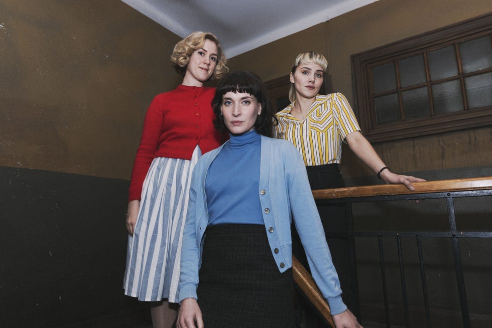 the new force. (l to r) malin persson, josefin asplund, agnes rase. cr. courtesy of netflix © 2024
