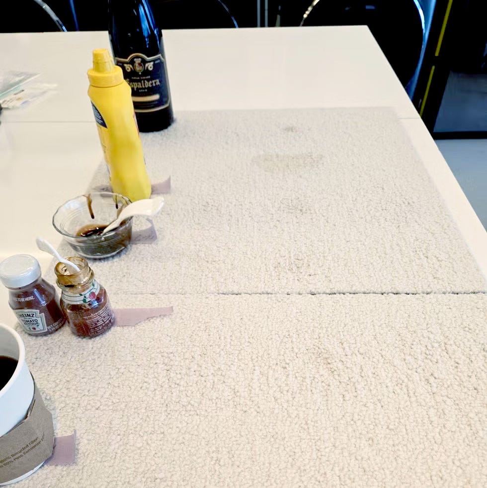 best carpet stain removers putting food stains on tan carpets for testing