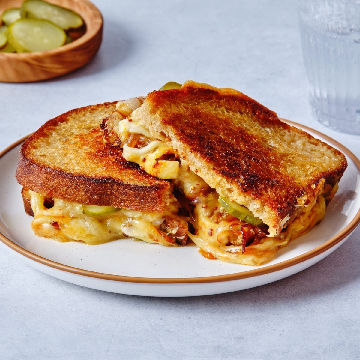 preview for Caramelized Onion Grilled Cheese | Delish + Organic Valley