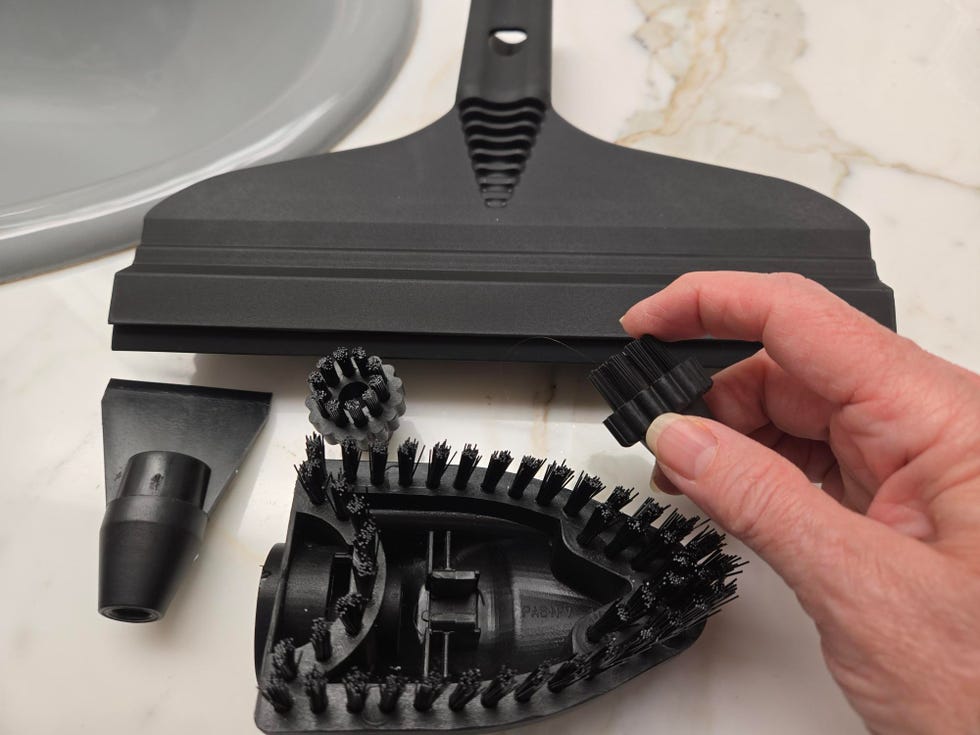 best steam cleaners examining brushes of euroflex m4s