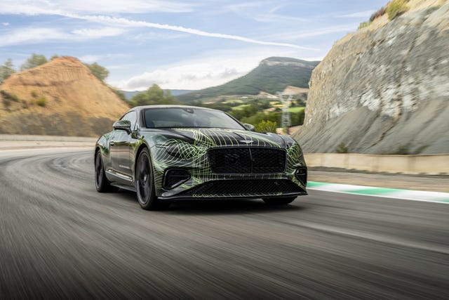 View Photos of the 2025 Bentley Continental GT Prototype