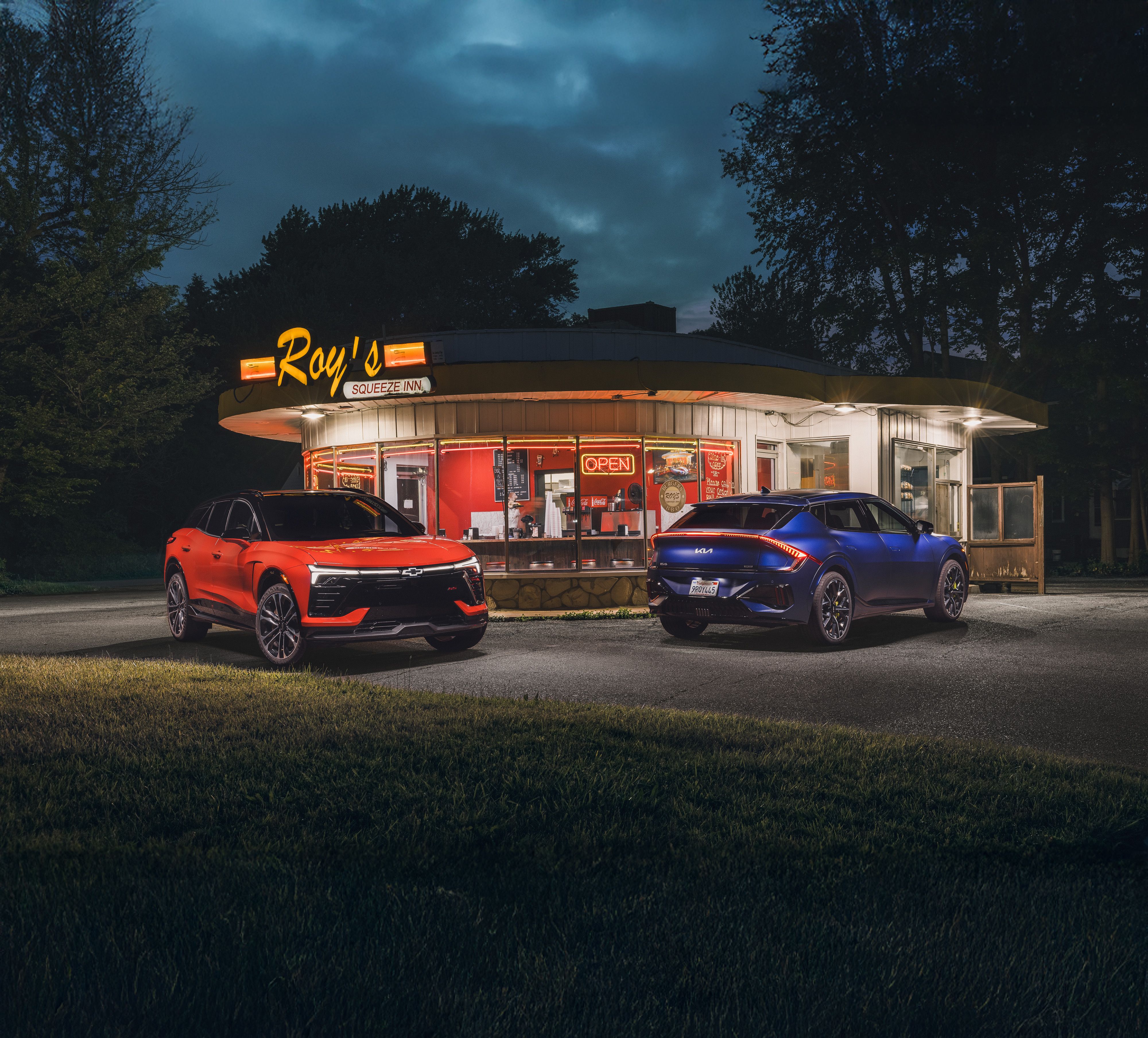 image of "2025 Chevrolet Blazer SS vs. Kia EV6 GT Comparison Test"