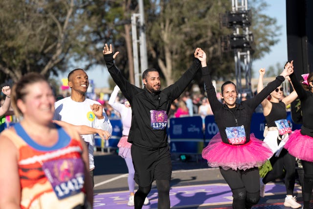 (feb. 23, 2025) thousands of runners in colorful costumes are part of the energy and excitement at the 13.1 mile disney princess half marathon, which takes runners through epcot and magic kingdom park at walt disney world resort in lake buena vista, fla. the disney princess half marathon weekend presented by corkcicle is one of the largest women’s focused race events in the country. (harrison cooney, photographer)