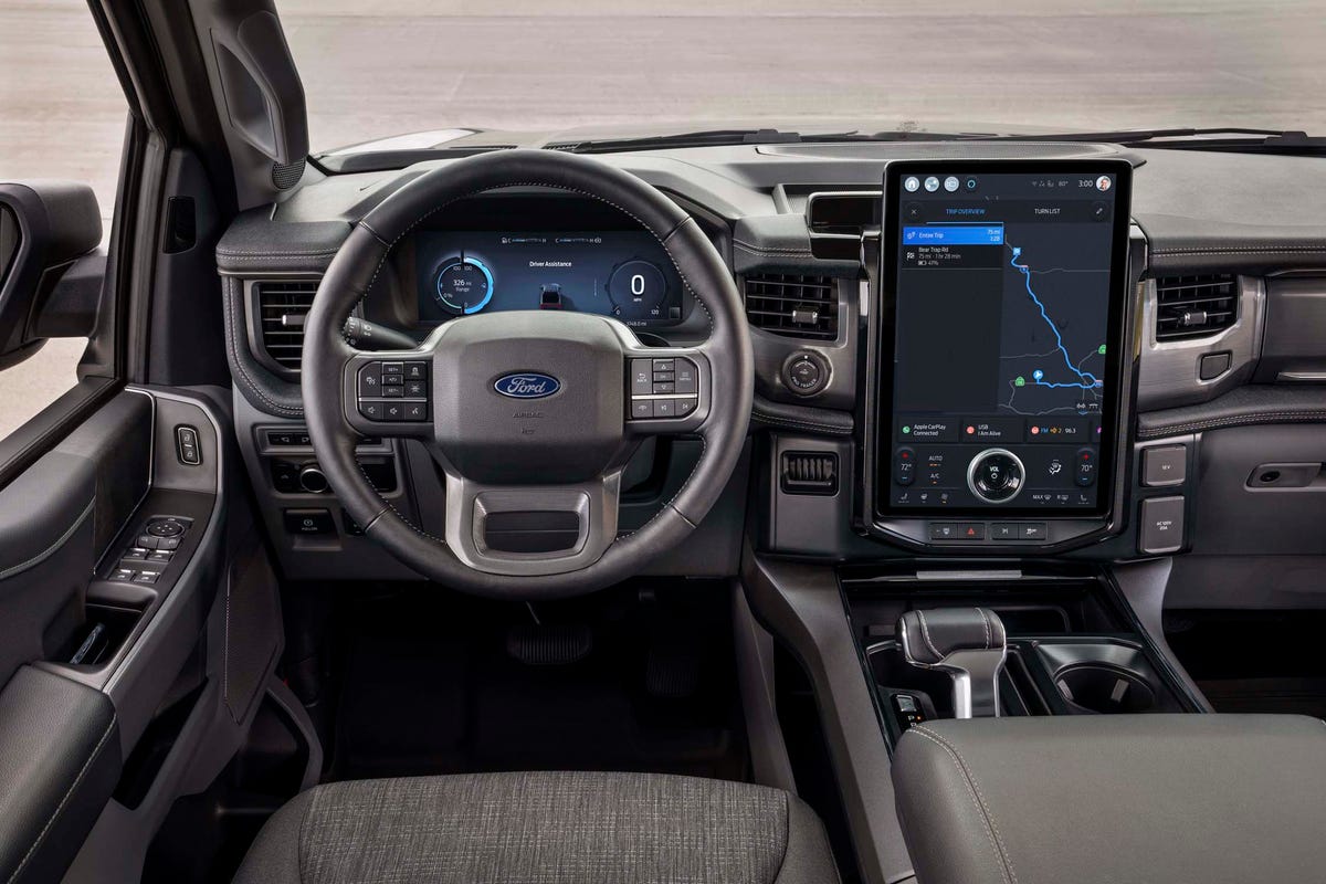 View Interior Photos of the 2025 Ford F-150 Lightning Flash
