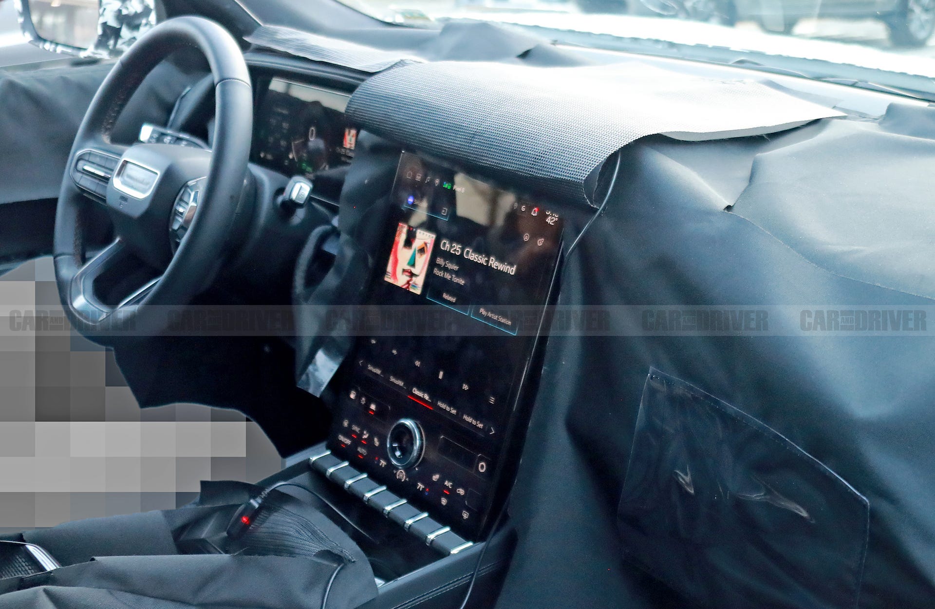 2025 GMC Terrain SUV Spied with Acadia's Supersized Touchscreen