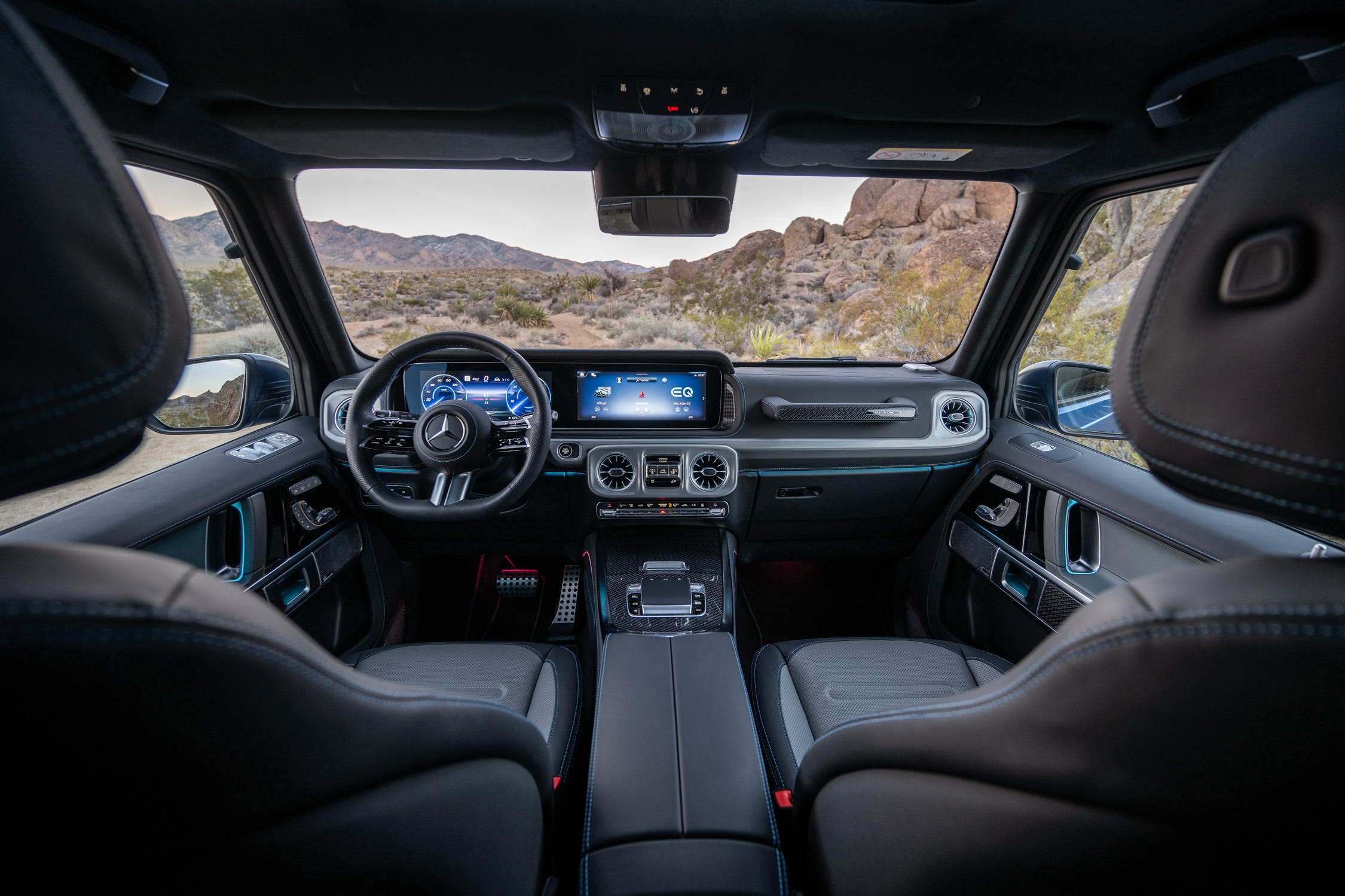 View Interior Photos of the 2025 MercedesBenz GClass EV