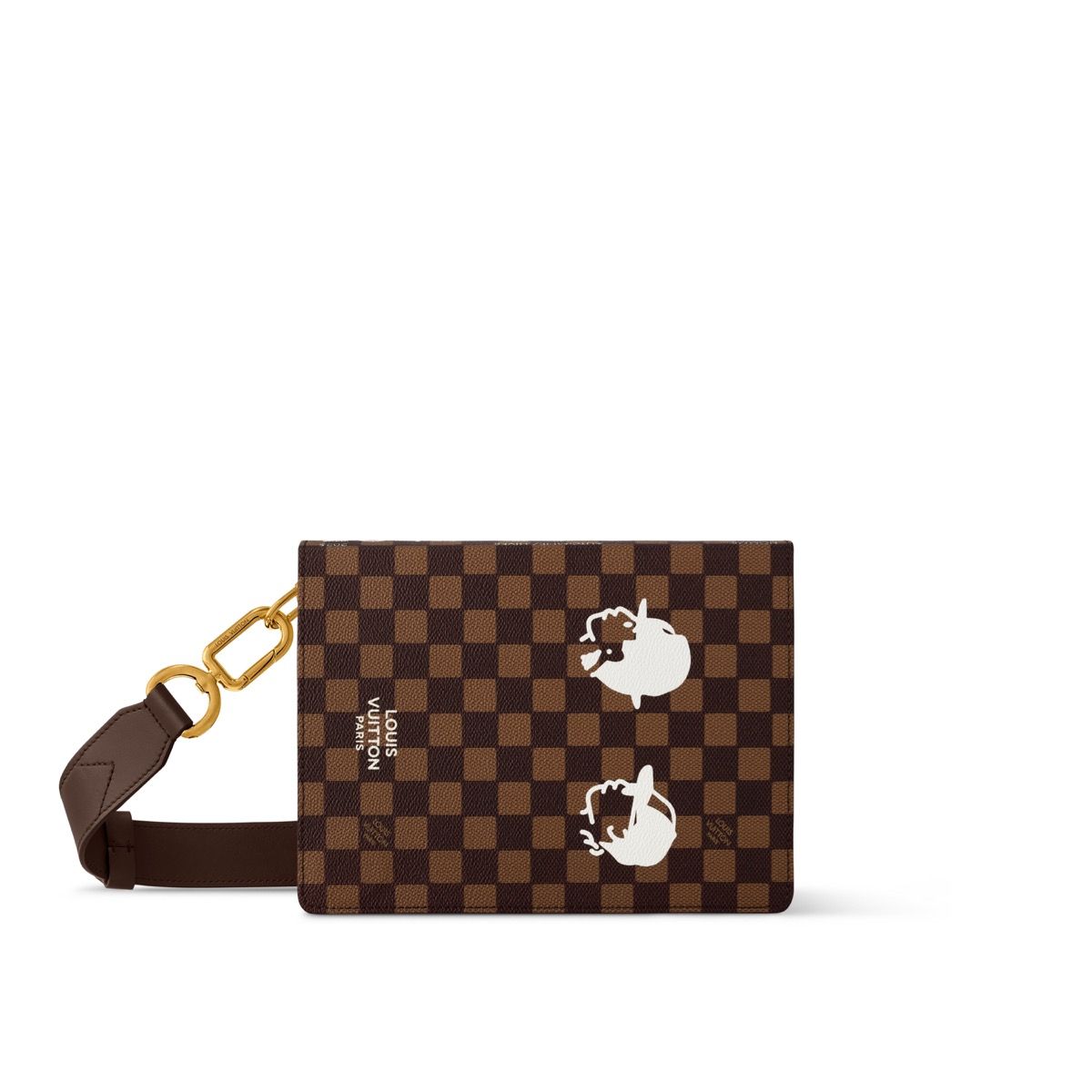 【NIGOコラボ♢】Louis Vuitton *ショルダーバッグ Louis Vuitton x Nigo Nil Messenger Damier Ebene Giant Brown