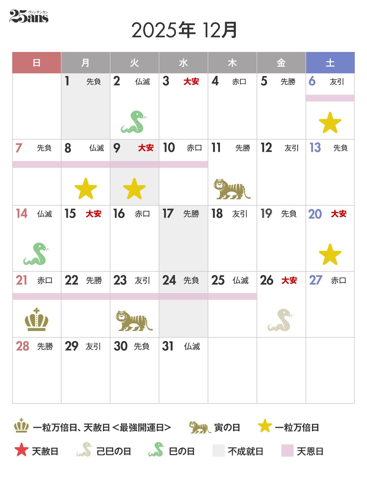 最強開運日】2024年12月26日は最強開運日。この日にやること、やってはいけないことは？