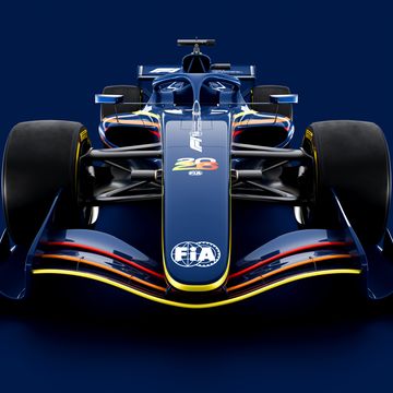 a race car on a blue background