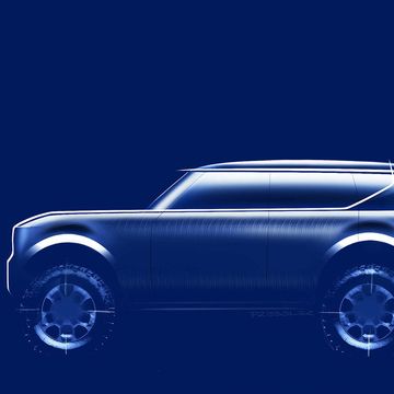 2026 scout pickup suv side view concept