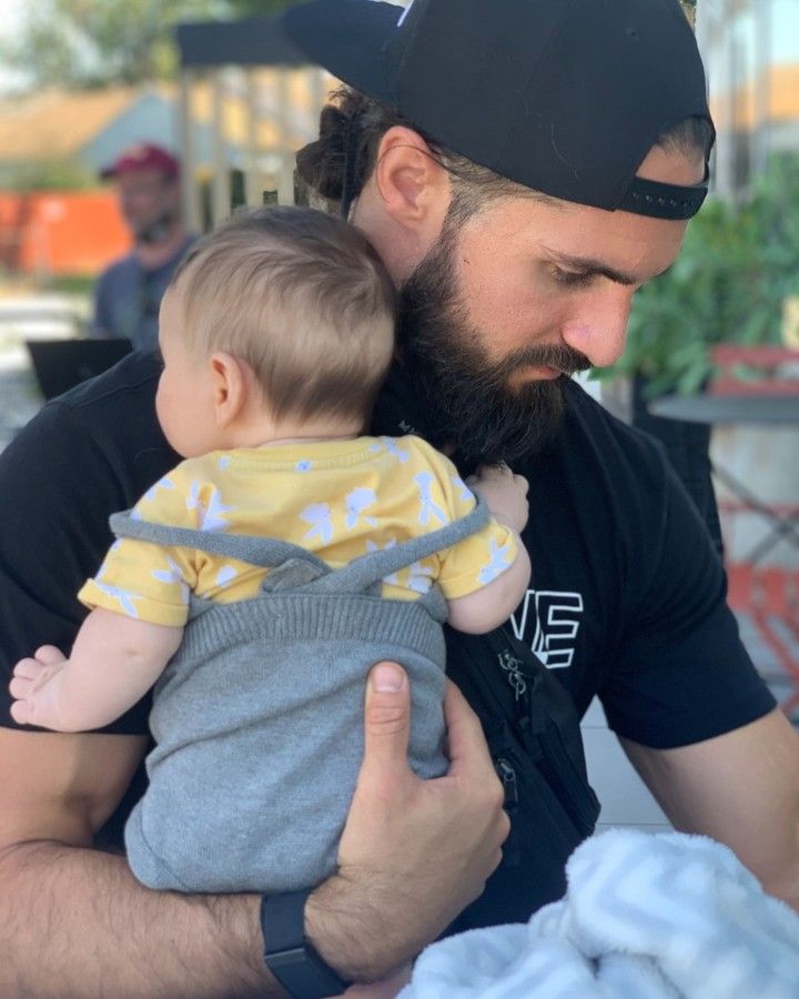 Becky Lynch shares Father's Day pic of Seth Rollins and daughter