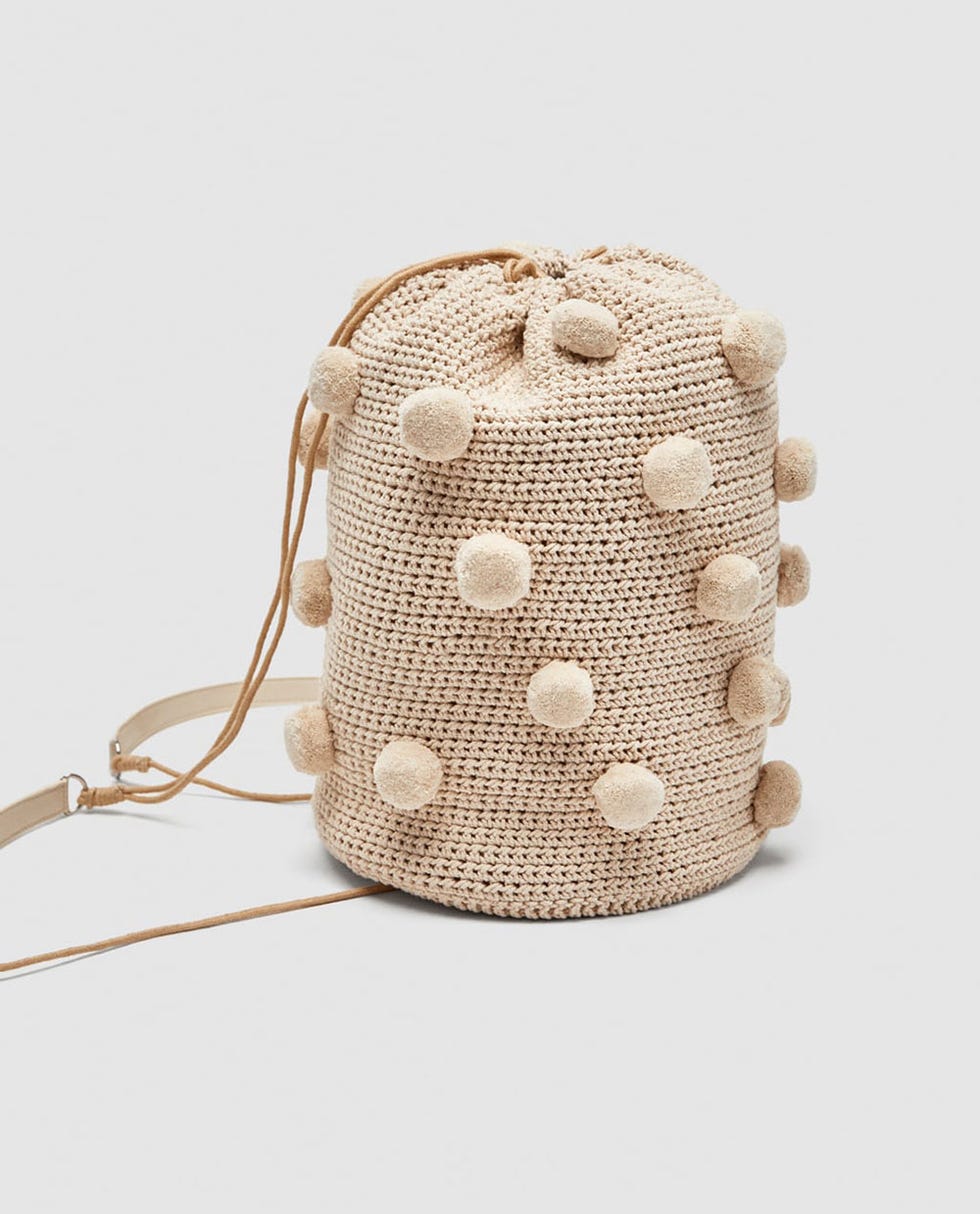 Beige, Pattern, Design, Bag, Coin purse, Fashion accessory, Polka dot, 