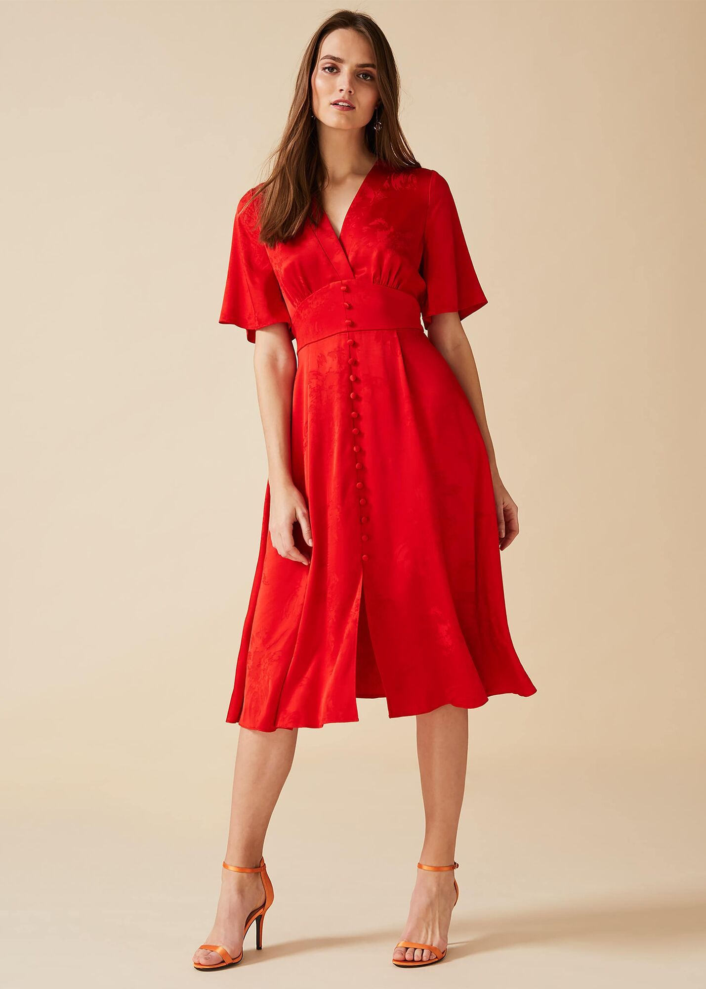 Phase eight red wrap clearance dress