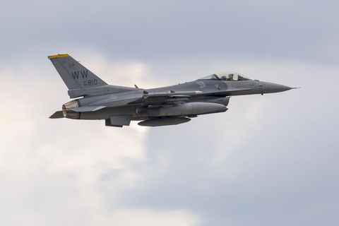 an f 16cj fighting falcon "wild weasel" aircraft takes off from yokota air base, japan, july 24, 2015 the aircraft is assigned to the 35th fighter squadron from misawa air base, japan us air force photo by osakabe yasuoreleased