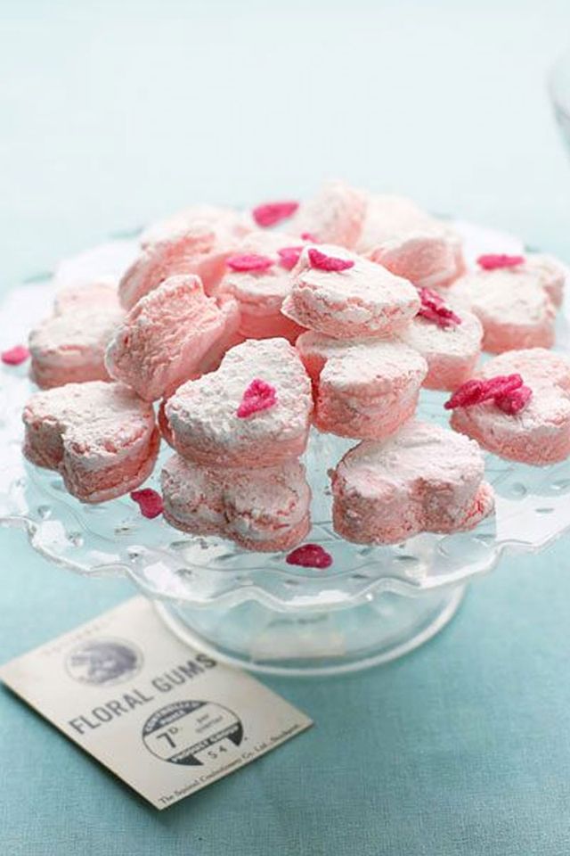 Food, Pink, Sweetness, Marshmallow, Cuisine, Dessert, Confectionery, Dish, Coconut candy, Turkish delight, 