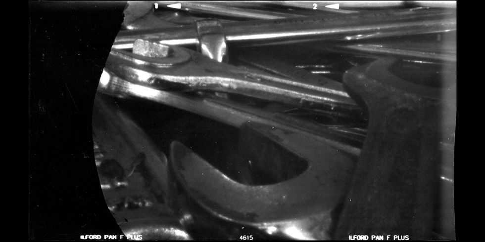 1953 ford photographed with pinhole camera
