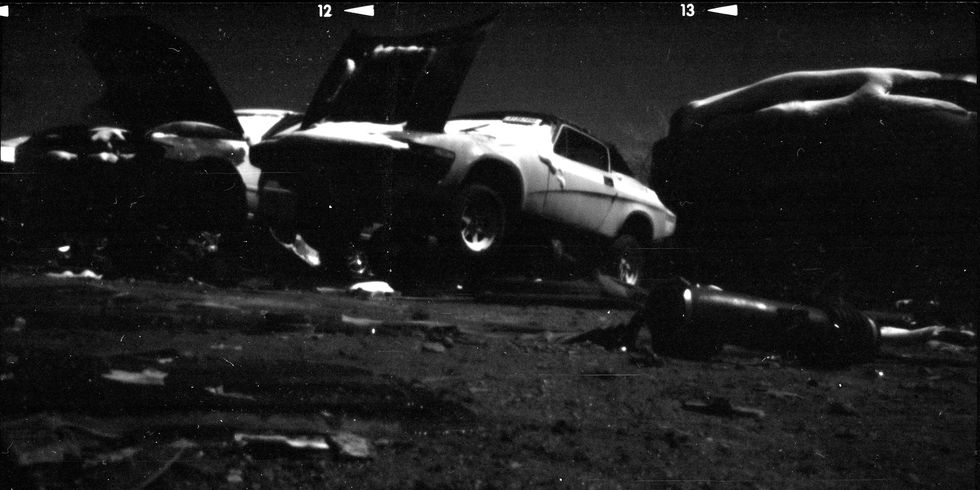 junkyard photography with infrared film