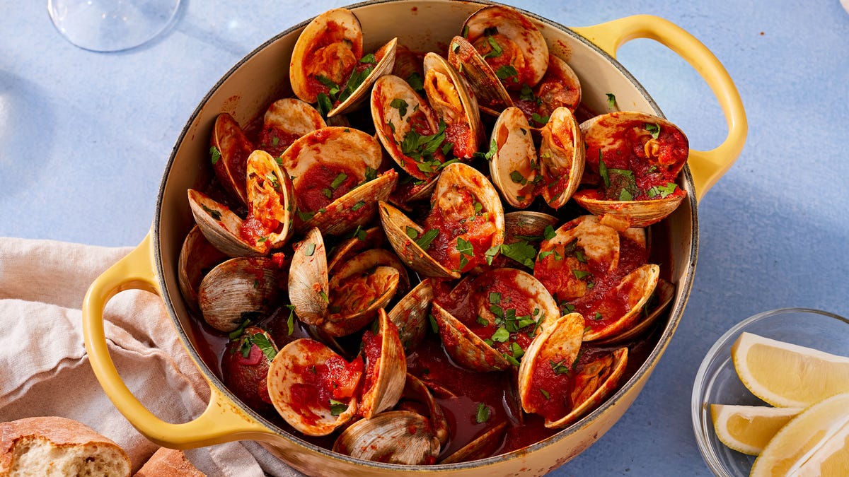 Video player poster image preview for Harissa Clams Are Perfectly Spiced