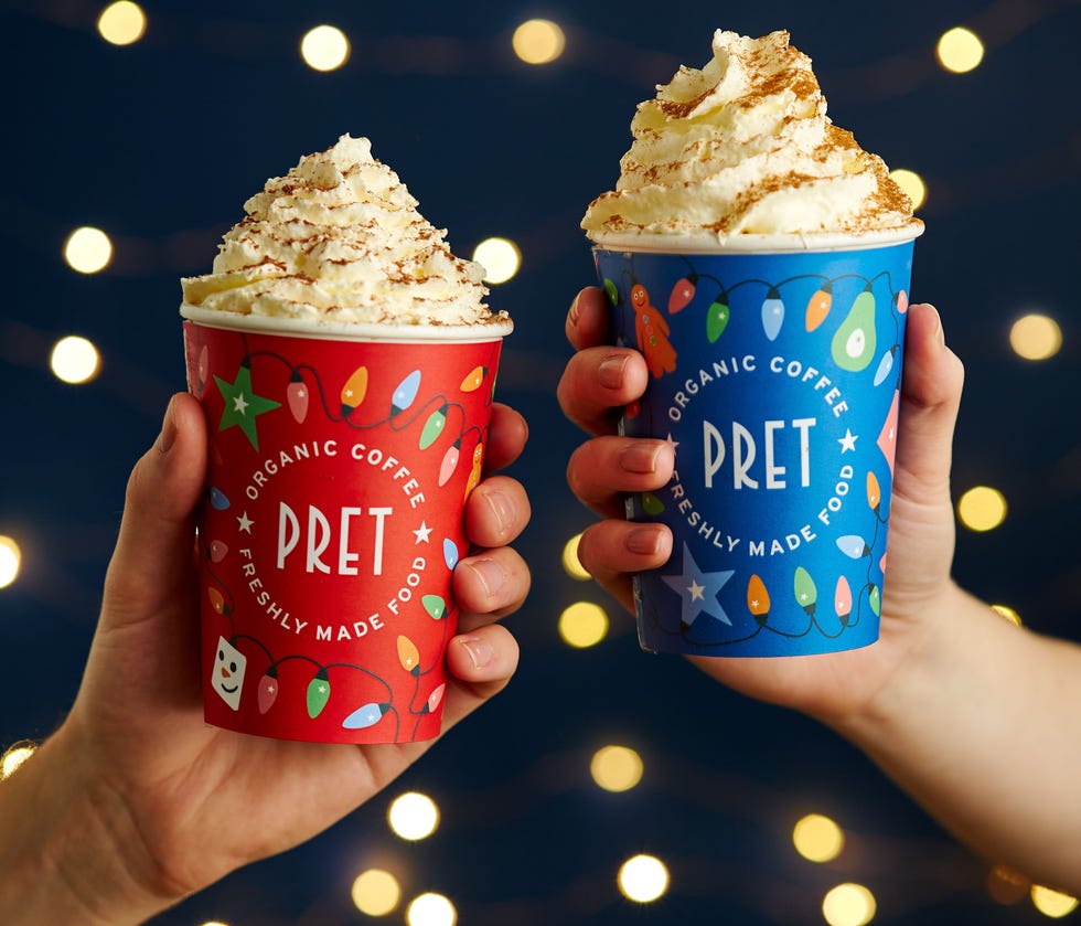 Here are all the items from Pret's Christmas menu