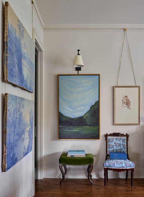 gallery wall in great room