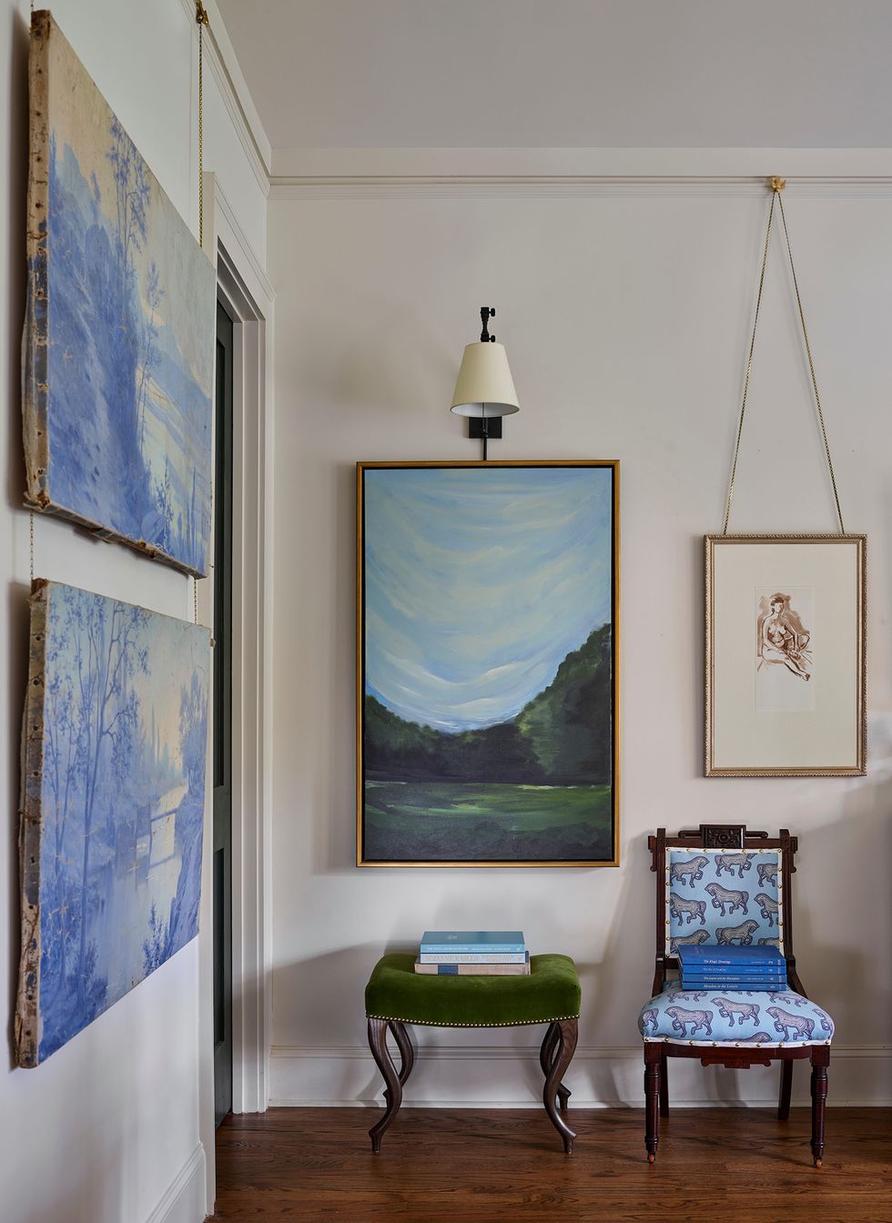 gallery wall in great room