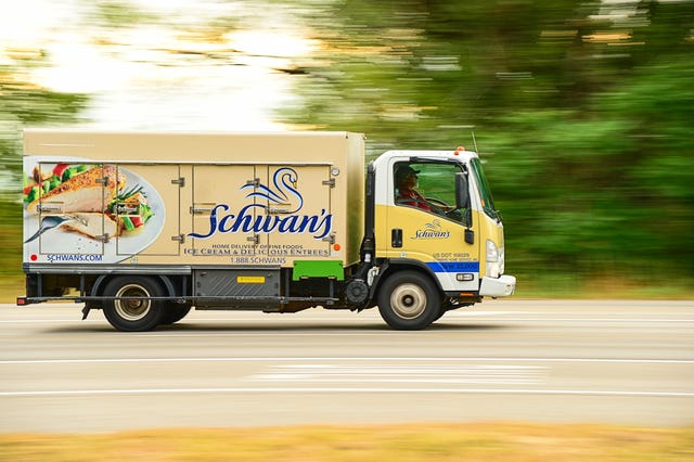 schwans delivery truck