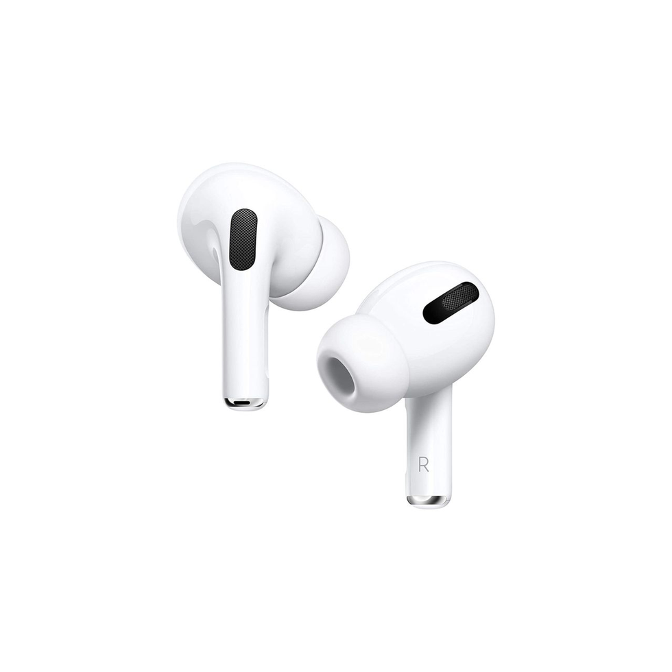 man using wireless earphones air pods on running outdoors active lifestyle concept