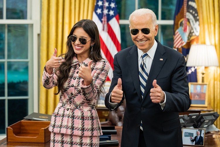 Olivia Rodrigo Wore a Vintage Chanel Suit to Meet President Biden
