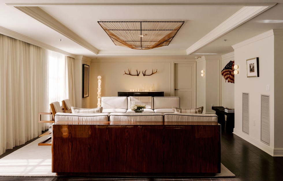 Modern living room with a minimalist design.