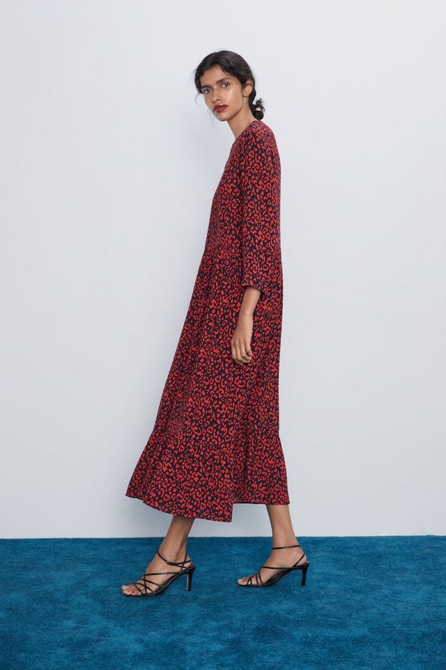 You can now buy THAT Zara polka dot dress in red leopard print
